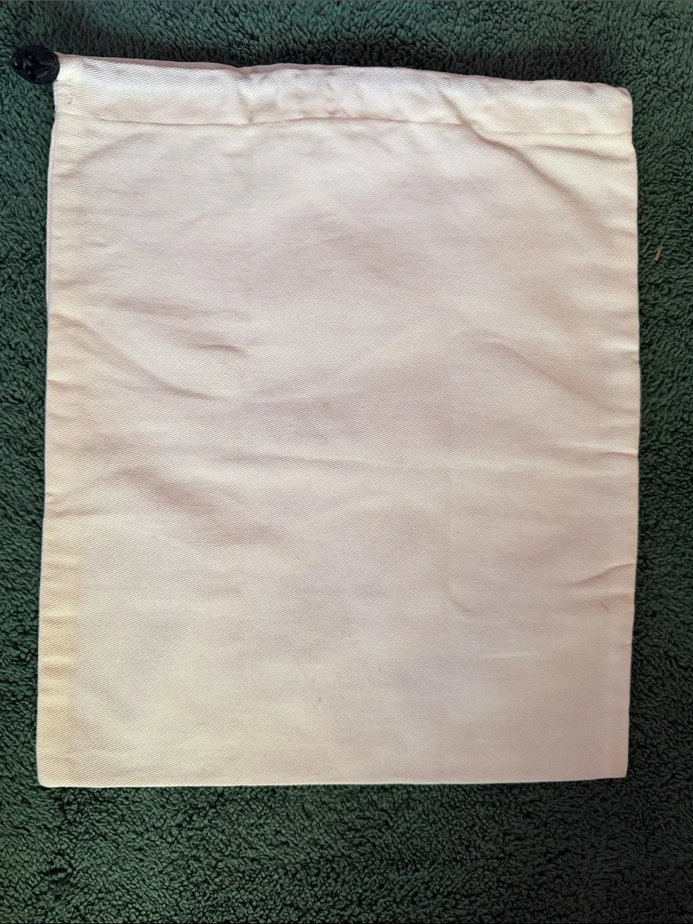 Fendi Cream Drawstring Dust Cover with Black Logo